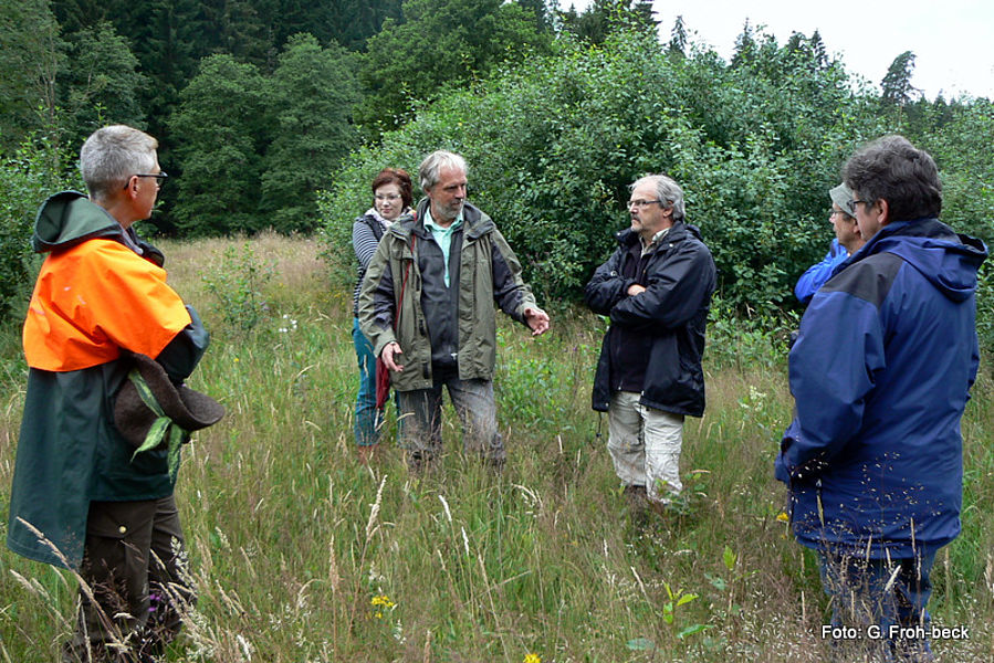 Ortstermin mit Fachbehörden zur Pflegeabsprache an der Steinselb